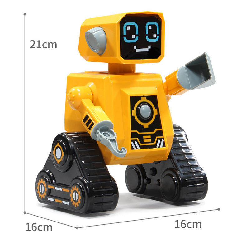 Boy Toy Electric Wireless Engineering Vehicle Intelligent Robot Teaches Puzzles