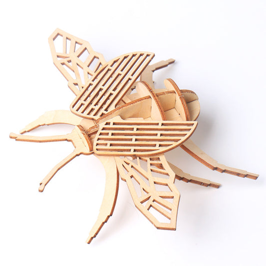 Children's DIY Wooden Toys, Wooden Toy Models, Three-dimensional Puzzles, Assembling Insect Models