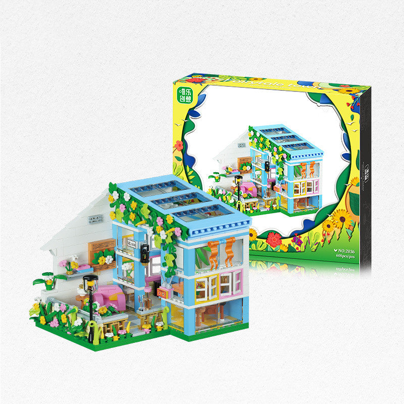 Puzzles Fairytale Town Small Particles Streetscape Building Blocks Toys