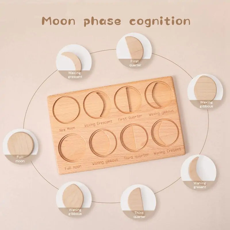 Wooden Moon Puzzle Board